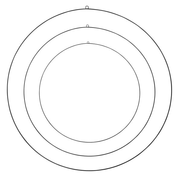 Deko-Metallringe 3er Set SENKA